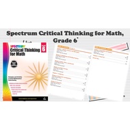 [PRE731] 132 pages Spectrum Critical Thinking for Math, Grade 6  Worksheet PDF version 电子书 (answer p