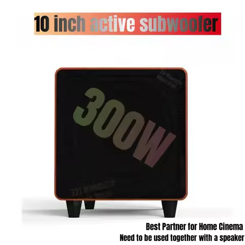 Ibass M10D Home 10 Inch Active Subwoofer 300W High Power Speakers Home Theatre System Matching TV an