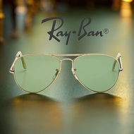 🚁 Ray-Ban雷朋｜復古 B&amp;L 雷朋美國製造鍍金金屬飛行員太陽眼鏡帶鏡盒#二手