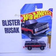 HITAM Hot Wheels Card Perkadauk 75 Chevy Blazer Custom Black