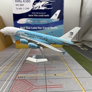 Alloy Passenger Aircraft Model Aircraft SQ 1/200 Hifly Airlines A380 Double Color Matching 9H-MIP