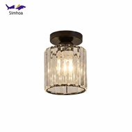 [Simhoa] Luxury Design Crystal Ceiling Light Modern Design Caged Ceiling Light Elegant Indoor Lighti