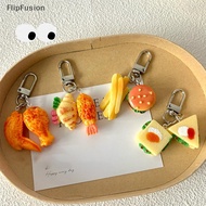 FF Food Keychain Bag Pendant Simulation Chicken Wing Leg Fries Burger Pendant Keychain PH