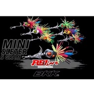 MINI SLETER 5GRAM HOOK BKK ABI LURE CASTING BAIT FOR CORK AND TOMAN