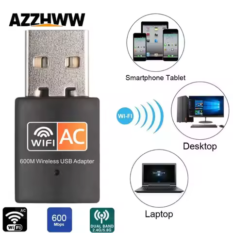 USB WiFi Adapter AC 600Mbps USB WiFi Dongle 802.11AC Wireless Network Adapter With Dual Band 2.4GHz/