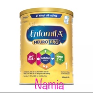 Sữa bột Enfamil A+ 1 DHA+ và MFGM Pro 830g ( Mẫu Mới Neuropro )