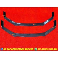 Honda Civic FC 2016-2021 FK8 Type R Bumper Add On Front Diffuser Lip Carbon Look [READY STOCK]