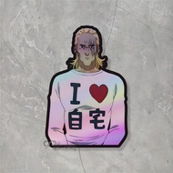HP King One Punch Man Hologram Sticker Size +- 7x 4.8 cm sticker waterproof laptophp
