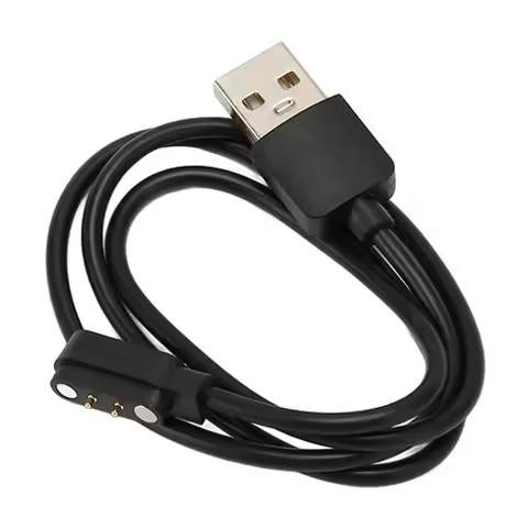 2 Pin USB Cable Charger for Ticwatch GTX/CXB01, P66D, Haylou Solar LS05, RT LS05S, RT2 LS10, YAMAY S
