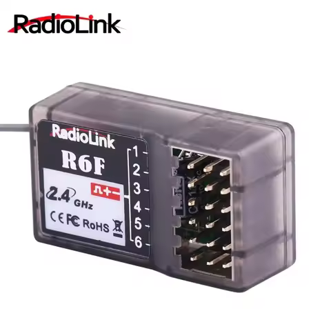 RadioLink R6F 2.4Ghz 6CH High Quality 2018 RC Receiver Accessories For RC6GS RC4GS RC3S RC4G T8FB Tr