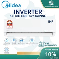 【LOWEST PRICE】MIDEA Inverter Split Wall Mounted 1.0HP - 2.5HP Air-conditioner Aircond / non-inverter