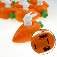 1ชิ้น/ชุดรถลากของเล่นสำหรับเด็กไขลานกระต่ายของเล่นพร้อมแครอท