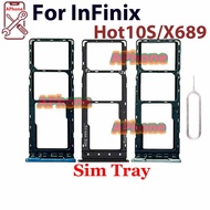 For Infinix Hot 10S X689 X689B X689C X689D Sim Card Tray Slot