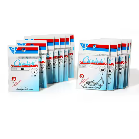 Gamakatsu 10pcs/30pcs 2#-15# silverSeries High Carbon Steel Fish hooks High Efficiency Jig Fishing H