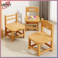 No need install✅Solid wood stools for home use kindergarten backrests low stools for rent wooden sto