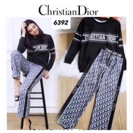 ONE SET RAJUT PREMIUM DIOR/ SETELAN WANITA IMPORT BANGKOK PREMIUM SET CELANA KULOT DAN SWEATER/ STEL