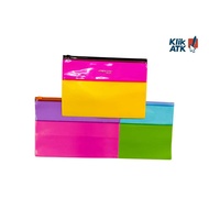 2 Color Zipper A5 Size Inter X Folder - Per Pcs