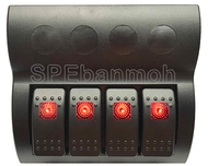 RK1-AP4 สวิทช์รถยนต์ สวิทงแผง Panel Switch 4ch สวิทช์ 4 ช่อง (Automotive toggle switch) 12V 20A DC 2
