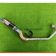 Red LEO RACING EXHAUST OPEN FOR Y15ZR LC135 Y15
