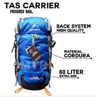 60L MOUNTAIN BAG + RAINCOVER 60L OUTDOOR CARRIER BAG/