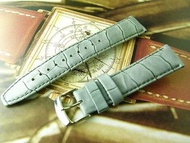 NOS 倉底 ALBA BY SEIKO 20MM 壓紋皮錶帶 猄皮底 連 18MM扣