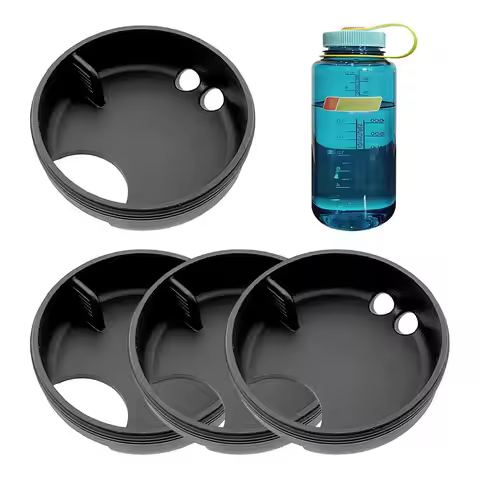 Silicone Splash Guard Wide Mouth Water Bottles Spill-Free Guards Lids Anti-Spill Insert for Nalgene 