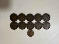 （68H年10枚大壹毫）香港硬幣英女王伊利沙伯二世 1968H年大一毫 Government of Hong Kong Coin Queen Elizabeth ll 1968H $0.1