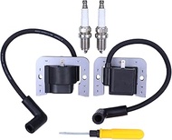 MOTOKU 32 584 25-S Ignition Coil Module and Spark Plug for Kohler KT740 KT745 ZT740 25 HP 26HP Engin