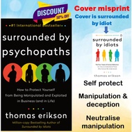 Diskaun Surrounded By Psychopath by Thomas Erikson cover misprint. buy at discount no return