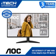 AOC Q27B36X/71 27" QHD 144Hz 0.5ms Adaptive Sync IPS Monitor