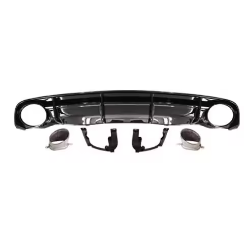 Suitable for A6 grade RS6 rear diffuser with tailpipe RS6 S line rear lip, suitable Suitable for Aud