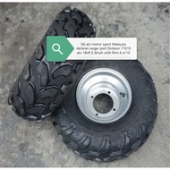 1pcs 18x9.5 8inch with Rim 4x110 ATV tires with rims for Dickson 71010, size 18x9.5 inches, tread pa
