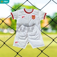 Setelan jersey timnas home fantasy anak anak usia 4 - 12thn baju bola anak logo garuda