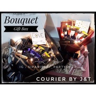 Bouquet Gift Box With Led  For Surprise Delivery Birthday Anniversary Mothers Day Fathers Day