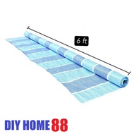 BLUE/WHITE CANVAS TARPAULIN 6 FEET TALL