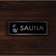 Sauna Sign, Sauna Sign, Sauna Door Plate Sign, Hotel Sauna Door Sign, Customizable Hotel Sauna Sign,