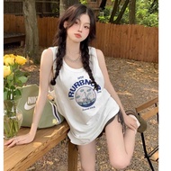 Shirt Sleeveless Menina's personality loose-fitting women's shirt, fashionable cotton loose-fitting 