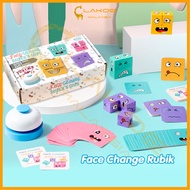 lakoe Face Changing Block Cube Emoji Expression Puzzle Building Blocks Cube Face Changing Game Smile