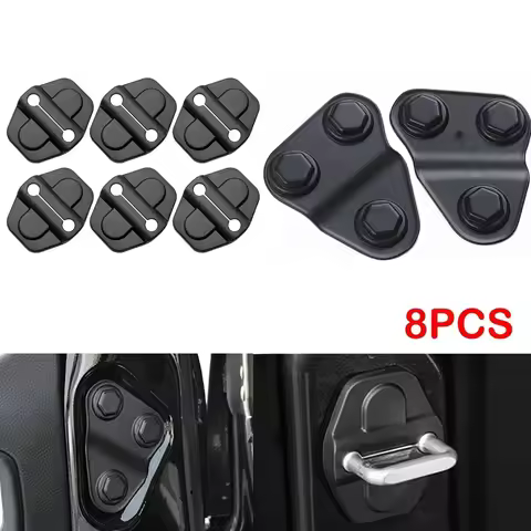 Door Lock Screw Protector Cover Trim Accessories Lock Latch Protect Cover for Jeep Wrangler JL 18+ M