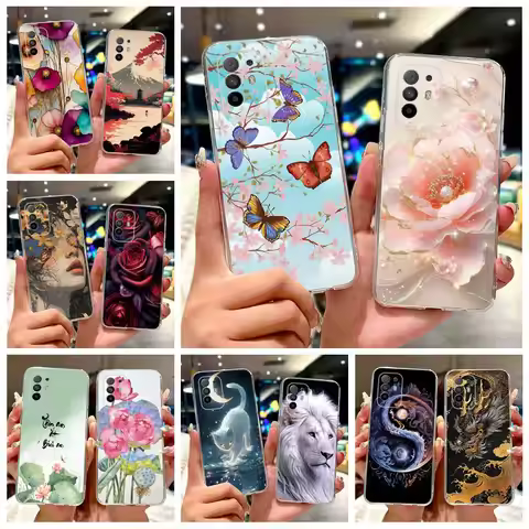 For Oppo A94 5G Case CPH2211 Colorful Flowers Painted Cover 6.43'' Soft Slim Phone Case For Oppo A94