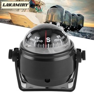 LAKAMIRY LED Digital Compass, Black 12V Power Marine Electronic Compass, Multi Purpose Digital Displ