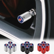 4pcs Creative Car Logo Tire Air Cap Aluminium Sport Styling Car Wheel Valve Leak-proof Cap for SAAB 9-3 9-5 93 9000 900 9-7 600 99 9-X Turbo Auto Accessories