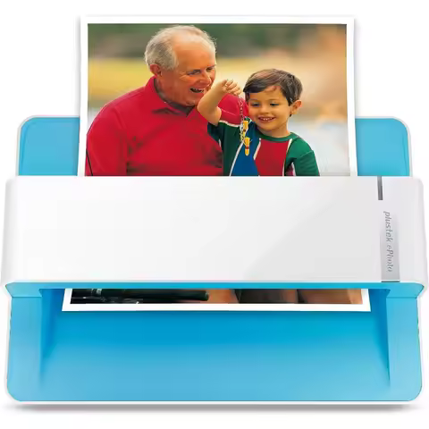 Plustek Photo Scanner ePhoto Z300, Scans 4x6 inch Photos in 2 Seconds, Auto crop and deskew with CCD