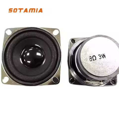 SOTAMIA 2PCS 2 Inch 52mm Square External Magnetic Full Range Speaker 8 Ohm 3W Bluetooth Small Audio 