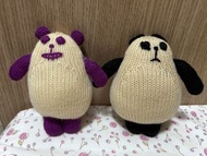 聾貓親手織公仔一對