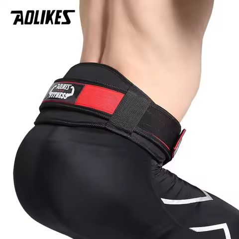 AOLIKES Gym Weightlifting Belt Adjustable Waist Back Support Squat Dumbbell Barbell Deadlifts Traini
