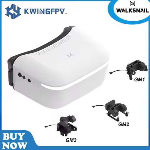 Walksnail Avatar HD Goggles L with 3-Axis Gimbal GM1/GM2/GM3（No Camera）for FPV Drone 4.5 Inch 4km Di