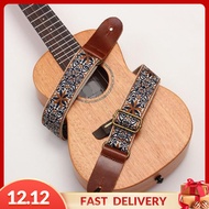 Gispark Embroidered Ukulele Strap Lightweight Portable Shoulder Belt for 4 String Instruments Concert