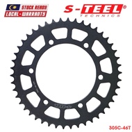 S-TEEL Rear Spocket 520 - 46T / Motorcycle for HONDA NK650 DOMINATOR / YAMAHA XJ6 DIVERSION (305C-46