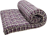 5-Inch Thick Soft Cotton Quilt | Foldable Box Mattress | Gadda Medium Soft Cotton Gingham Plaid Chec